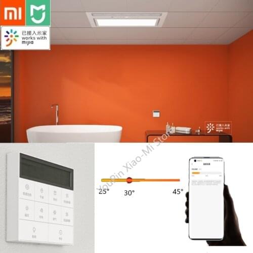 Xiaomi Smart Bathroom Warm Wind Heater 8-in-1 Air-Conditioning Bathroom Smart Thermostat With Wireless Bluetooth Work With Mijia