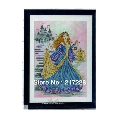 14CT Cross Stitches Princess Cinderella, Joan Elliott collection 42*51cm CS-079WM