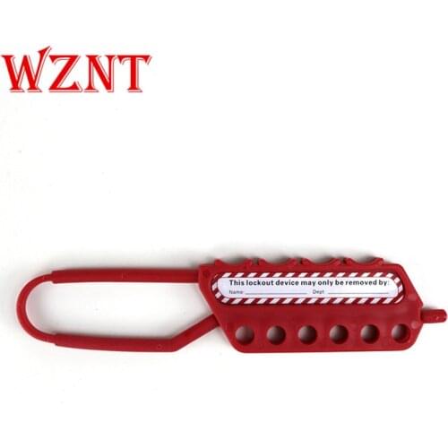 2pcs free shipping 3 Hole 6 Hole Nylon Safety Lockout Hasps 3 diameter shackle hasp lockout