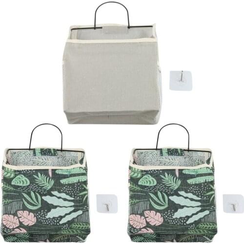 2PCS Storage Bag Wall Hanging College Dormitory Wall Storage Bag Door Bathroom Storage Bag