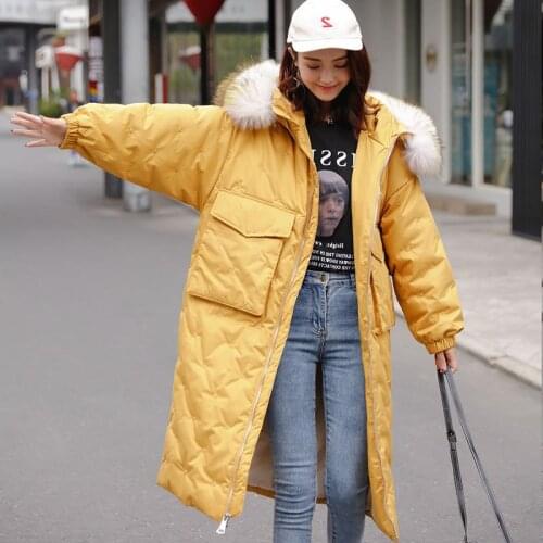 2020, winter jacket hooded, Korean down womens jacket, duck down, coat chamarras de Mujer 8517