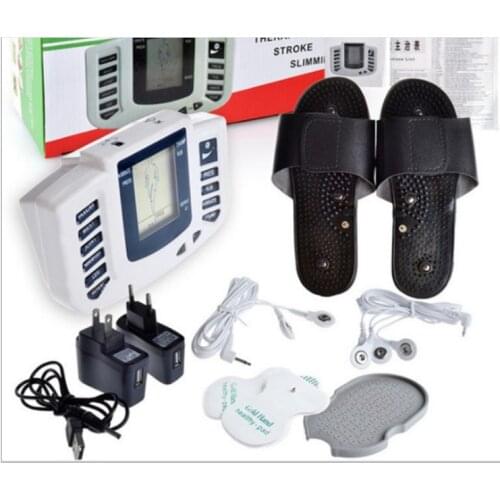 309A medium frequency multi-function digital meridian physiotherapy instrument Massager with 4pcs / 16pcs patches / slipper
