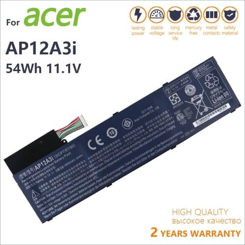 Genuine new batteria AP12A3i For Acer Iconia W700 Aspire Timeline Ultra U M3-581TG M5-481TG AP12A3i AP12A4i 11.1V 4850mAh/54WH