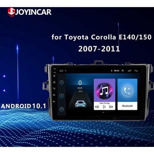 9 Inches 2din Android 10.1 Car Radio Multimedia Player For Toyota Corolla E140/150 2007 - 2009 2010 2011 Stereo GPS navigation