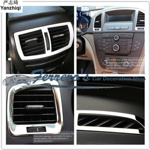 Free shipping car stickers 7pcs all air conditioning outlet decoration for 2009-2015 OPEL Insignia / for Buick Regal