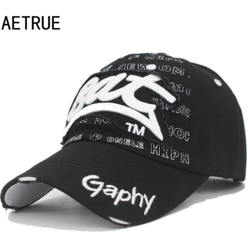 AETRUE Snapback Caps Women Baseball Cap Men Brand Hats For Men Bone Casquette Male Embroidery Black Gorras Fit Cheap Dad Hat Cap