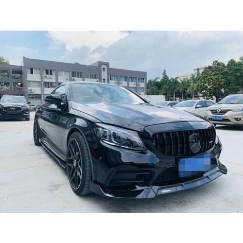 Sexy2021 Fit For 19 W205 Benz C-class C260c43coupe Refitted Surround Front Lip Side Skirt and Rear Corner Tail