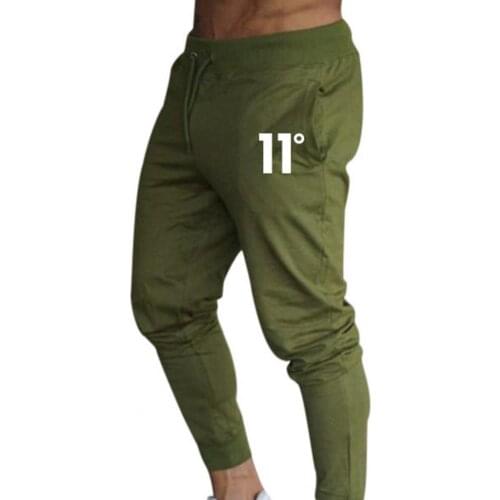 Fashion Casual Mens Pants Number Print Ankle Tied Cotton Blend Men Pockets Slim Trousers Sweatpants for Men 2021