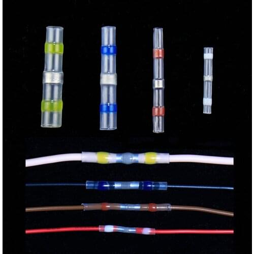 Quick Wire Soldering Waterproof Connectors Seal Heat Shrink Butt Terminals Tube Automotive Electrical Solder Sheath Sleeve SST