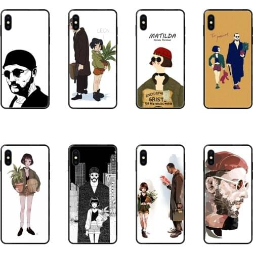 Black Soft TPU Live Love Phone Fashion Leon The Professional Mathilda Lover For Samsung Galaxy S20 S10e S10 S9 S8 S7 S6 S5 edge