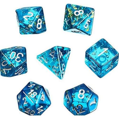 7 Shapes Dice Fillet Square Triangle Dice MoldCrystal Epoxy Mold Kit Dice Digital Game Silicone Mould Art Craft