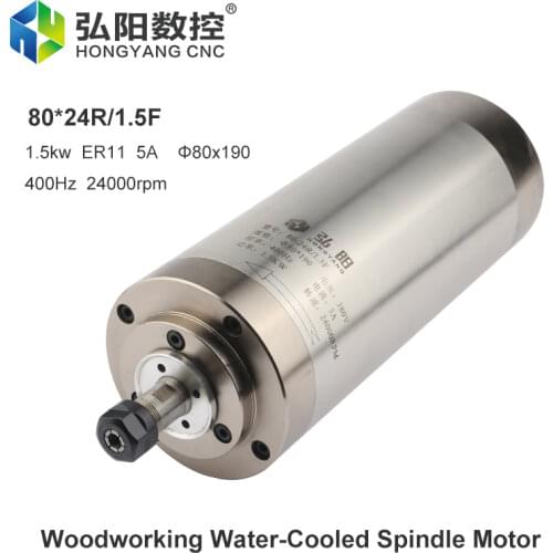 CNC Milling Machine 1.5kw Water-Cooled Spindle 220v ER11 Chuck Nut 4 High Speed Bearing Woodworking Engraving Drilling