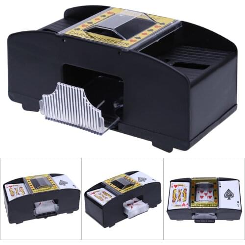 Card Shuffling Machine Automatic Poker Shuffler Board Game Poker Playing Cards Dustproof Portable Carrying Decor Entertainment