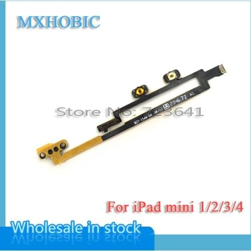 MXHOBIC 5pcs/lot Power Flex Cable For iPad Mini 1 2 3 4 Volume Button on / off Switch Flex Ribbon Replacement Parts