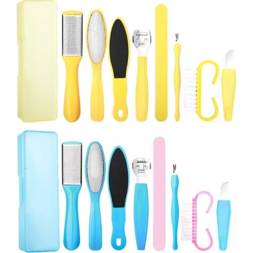 Professional Foot Care Kit Pedicure Tools Set Stainless Steel Feet Rasp Foot Dead Skin Callus Remover Clean Toenail Care Kit