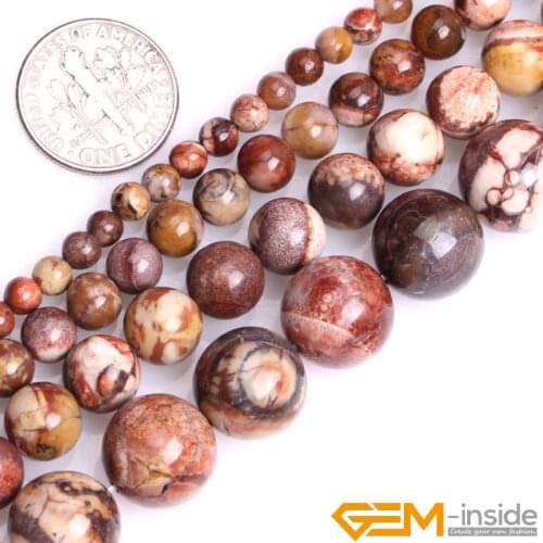 Natural Stone Dark Red Birdeye Rhyolite Jaspers Semi Precious Round Beads For Jewelry Making 15" 4 6 8 12mm DIY Jewelry Bead