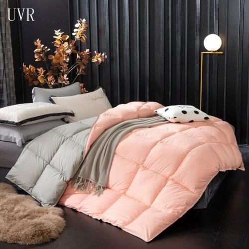 UVR Bedding 95% White Goose/Duck down Duvet Winter Luxury Duvet Blanket 100% Cotton Duvet Cover King Double Bed Full Size