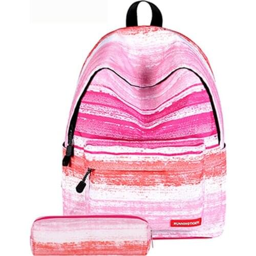 3d Starsky School Backpack for Girls Women Galaxy Book Bag SchoolBags with pencil bag Travel Bag Woman Rucksack students