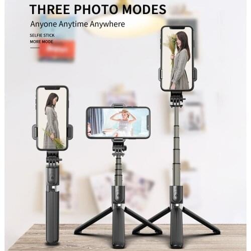 Tripod Selfie Stick 360 Degrees Rotating Wireless Bluetooth Tripod Remote Control Stand for Photo Taking Live Broadcast
