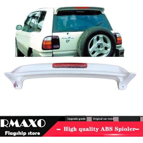 For Rav4 Spoiler 1994-1998 Toyota Rav4 RAV-4 Spoiler WDKL ABS plastic Material Car Rear Wing Color Rear Spoiler