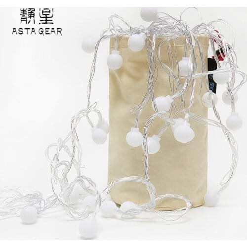 Jingxing outdoor camping lamp string LED lighting tent lamp hanging camp decoration camping atmosphere lamp power bank