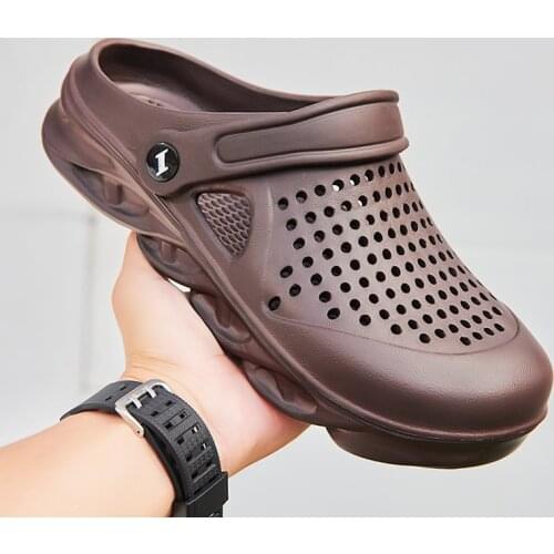 Outdoor Mens Luxury Slippers Men Shoes Jelly Sandals Comfortable Water Shoes on The Beach Bathroom Wading Quick Drying Sandals