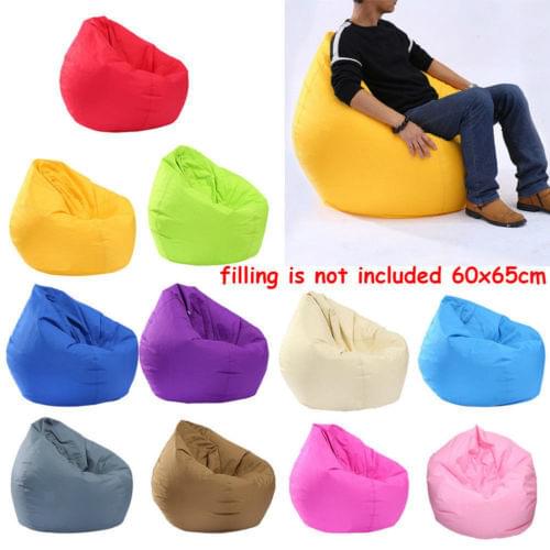 Waterproof Stuffed Animal Storage Bean Bag Oxford Sofa Cover Zipper Beanbag Toy