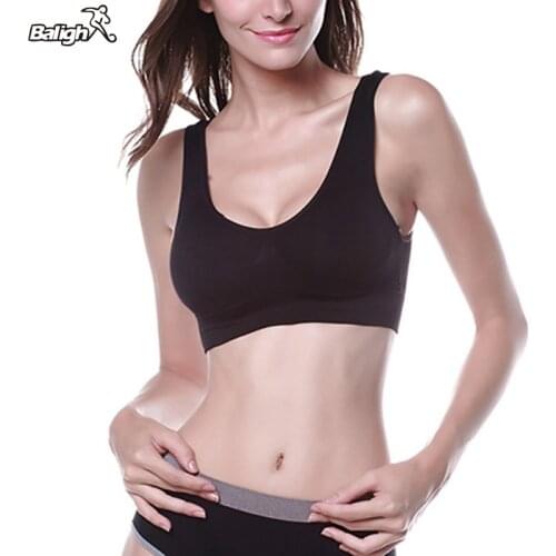 Women Sexy Slim Fit Yoga Sport Vest Bras Underwear Unpadded Top Seamless Bras