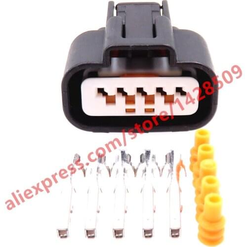 10 Sets 5 Pin Waterproof Female Electrical Automotive Alternator Connectors For Mitsubishi PK605-05027