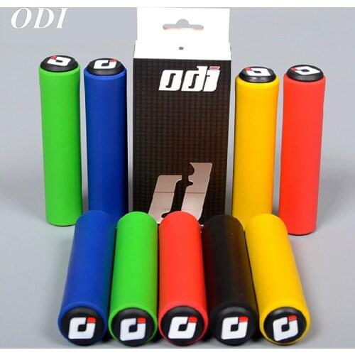 1 Pair ODI Bikes Handlebar Grips Bicycle Silica Gel Handle Bar Grips Soft Ultralight End Plugs Anti-skid Cycling Accessories
