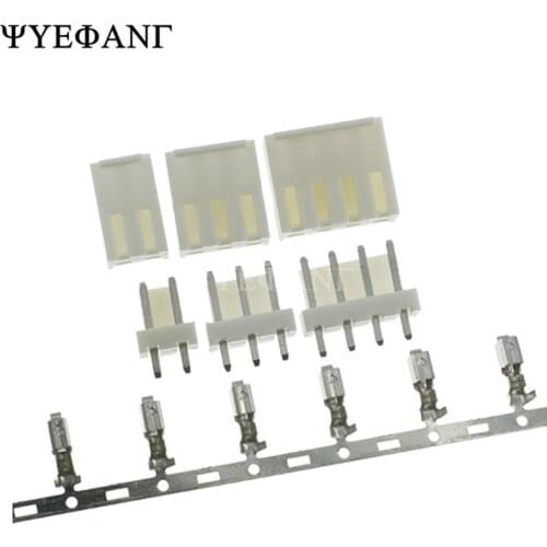 10sets VH 3.96mm 2P 3P 4P 5P 6P 7P 8Pin Male Plug + Female Housing + Terminals VH3.96 Connector