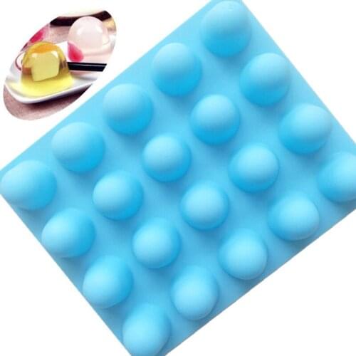 20 hole silicone jelly Pudding Mould Round chocolate Cake mold