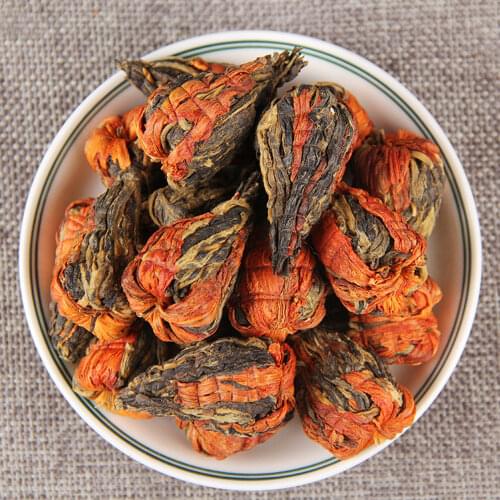 2021 Yunnan Black Chinese Tea Fengqing Handmade Lily Pagoda Dianhong Black Chinese Tea 100g
