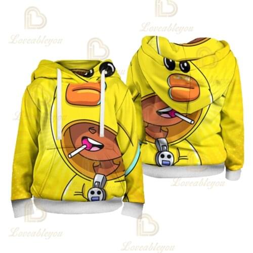 3D Clothes for Children Game Shally Leon Hoodie Kids Casual Hoodies Boys Tops Cartoon Sweatshirts Christmas Cosplay Costumes