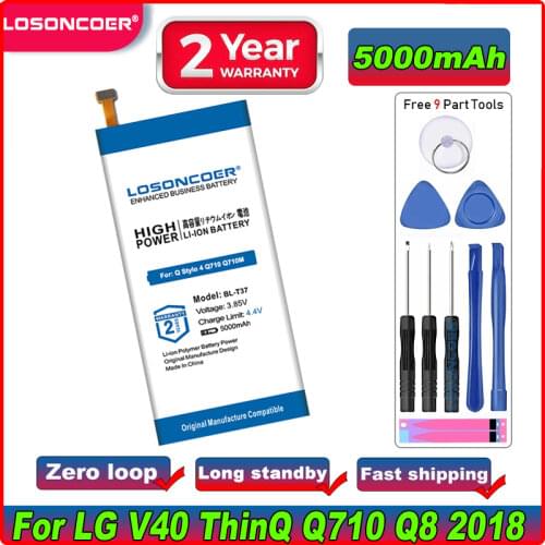 For LG Q Stylo 4 Q710 Q710MS LM-Q710CS LM-Q710MS LMQ710 L713DL Q710 Q815L EAC63958201 4300mAh BLT37 BL T37 BL-T37 Battery