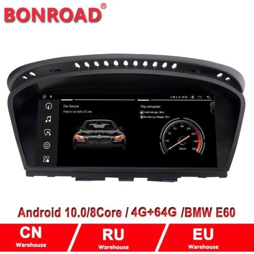 Bonroad 8.8" Android 10.0 Car Video Multimedia Player For 3 series 5/3 E60 E61 E62 E63 E90 E91 GPS Navigation Auto Radio