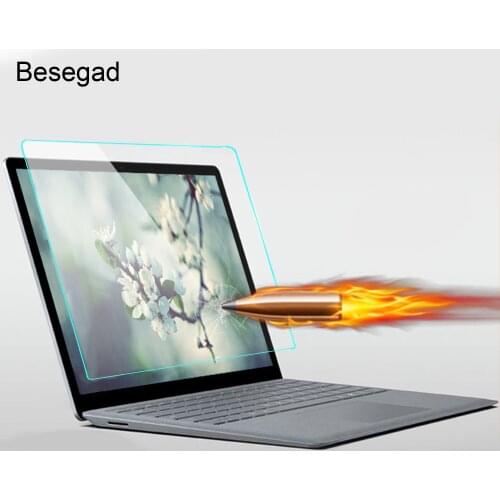 Besegad Tempered Glass Screen Protector Scratchproof Explosionproof Screen Protective Film for Microsoft Surface Go Accessories