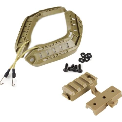 Fast Helmet Mount Rail Adapter Military Airsoft Shooting Helmet Accessories Side Rail Mount Set Tactical Helmet Rail Adapter