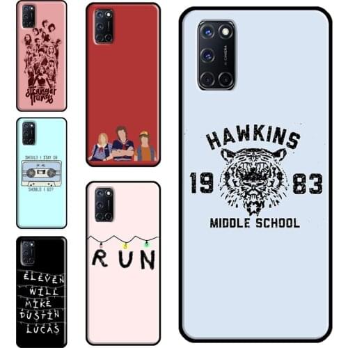 Stranger Things Art Case For OPPO A91 A93 A83 A15 A31 A53 A9 A5 2020 F5 Find X3 Pro A52 A72 A3S A5S Cover Capa