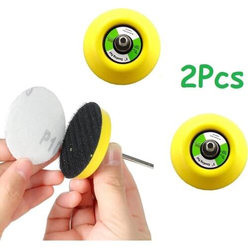 2pcs Professional Adhesive Backing Wheel Pad 75mm Polishing Buffing Plate Disc For Powwer Grinder Sander Tool Accessories