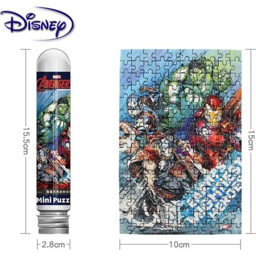 Disney 150 piece Test Tube Jigsaw Pocket Mini Puzzles Creative Birthday Gift Adult Children Leisure Travel Puzzle Toys