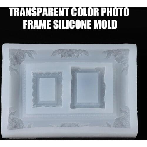Photo Frame Resin Mold Art Craft Tool DIY Silicone Picture Frames Fondant Mould For Home Decors Ornaments