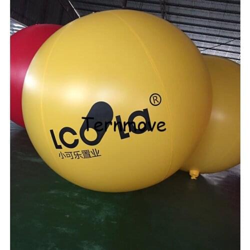 Giant helium balloon PVC inflatable floating flying advertising promotion balloon air tight ground beach ball