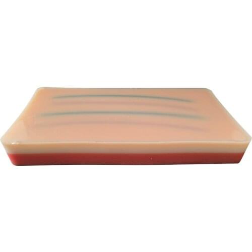 Iv Injection Training Pad Model, Silicone Human Skin Suture Training Model, Injection Practice Pad, 4 Veins Imbedded