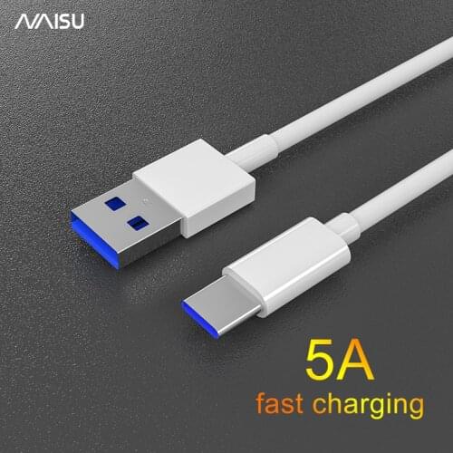 NAISU Super Charger Cable 5A Quick Charger Cord For Huawei Mate30/Mate20/P30/P20 Cable For Xiaomi Samsung Phone Accessories 2021