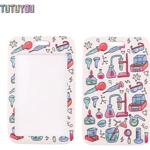 PC3183 Chemical Supplies Creative Lanyard Card Holder Student Hanging Neck Mobile Phone Lanyard Badge Subway Access Card Holder
