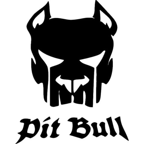 Personality Creativity Pit Bull Funny Car Sticker Vinyl Decal Silver/black for Auto Car Stickers Styling Waterproof 14*18cm