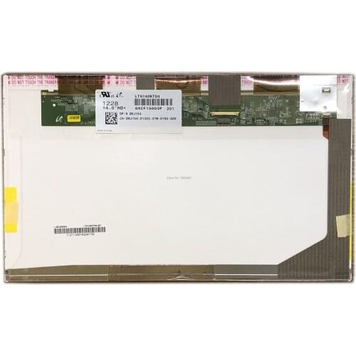 LTN140KT04 201 fit B140RW03 V.0 V.1 LTN140KT01 LTN140KT07 LP140WD1 TLM1 N140O6-L02 40 PIN 1600*900 NEW LED Display Laptop Screen