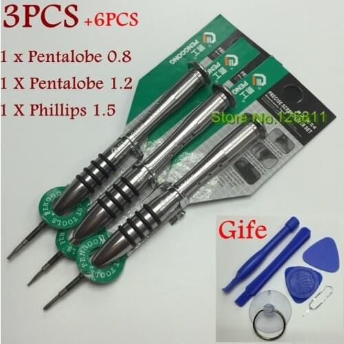 Precision screwdriver set Phillips1.5 /pentalobe 0.8/1.2/+6PCS repair open tools set FOR Apple Apple Macbook Air Mobile Special