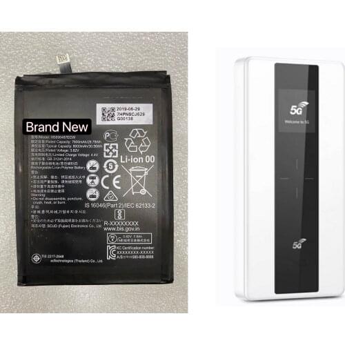 New Battery 3.82V/8000mAh HB896487ECW Battery For HUAWEI 5G Accompanying WiFi Pro High Configuration E6878-370 Battery